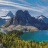 Mount Assiniboine Landscape Diamond painting