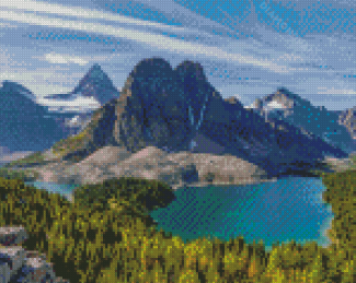 Mount Assiniboine Landscape Diamond painting