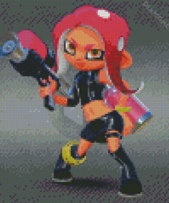 Octoling Splatoon 3 Game Diamond Painting