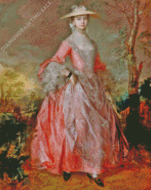 Portrait Of Mary Countess Howe Thomas Gainsborough Diamond Painting