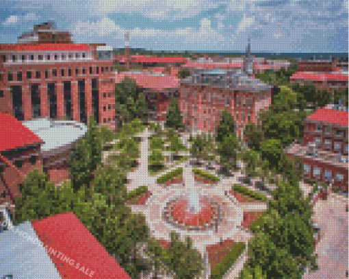 Purdue University View Diamond Painting