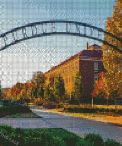 Purdue University Gate Diamond Painting