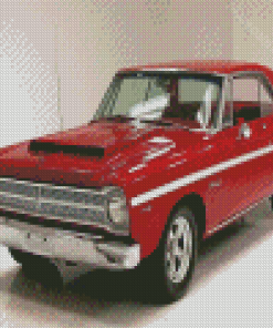Red Plymouth Belvedere Car Diamond Painting