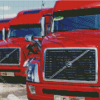 Red Volvo Trucks Diamond Painting