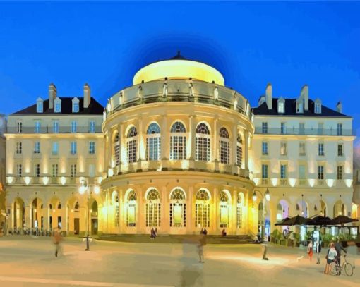 Rennes France Opera House Diamond Painting