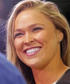 Ronda Rousey Wrestler Smiling Diamond Painting