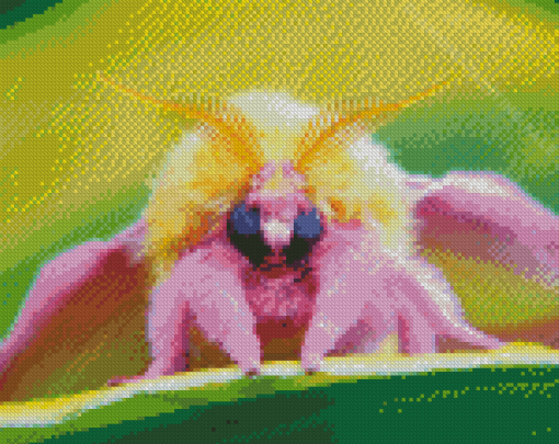 Rosy Maple Moth Diamond Painting