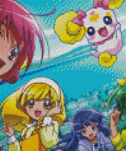 Smile Precure Characters Girls Diamond Painting