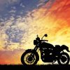 Sport Motorcycle At Sunset Diamond Painting
