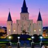St Louis Cathedral Sunset Diamond Painting