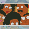 The Cleveland Show Sitcom Characters Diamond Painting