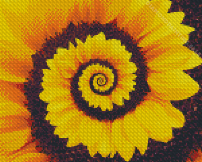 The Spiral Sunflower Diamond Painting