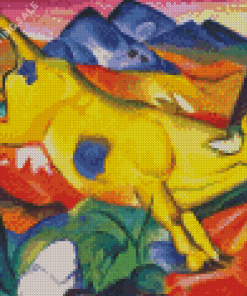 The Yellow Cow By Franz Marc Diamond Painting