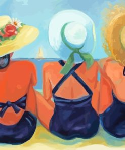 Three Women On The Beach Diamond Painting