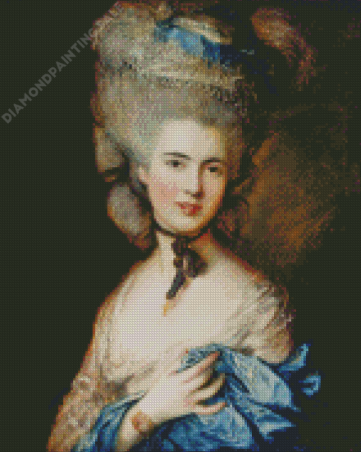 Woman In Blue Thomas Gainsborough Diamond Painting