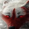 Aesthetic Fox With Red Eyes Diamond Painting