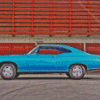 Blue 67 Impala Diamond Painting