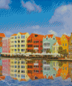 Curacao Colorful Buildings Diamond Painting