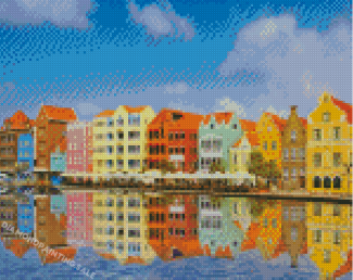 Curacao Colorful Buildings Diamond Painting