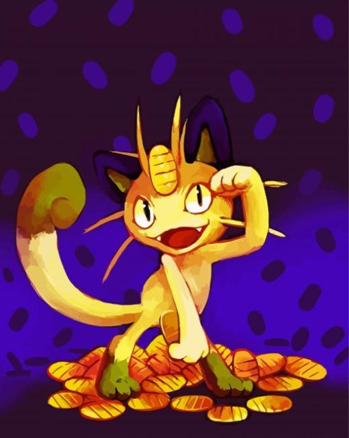 Cute Meowth Diamond Painting