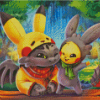 Cute Stitch And Toothless Diamond Painting