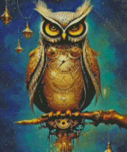 Fantastic Steampunk Owl Diamond Painting
