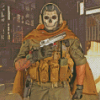 Ghost Modern Warfare Game Diamond Paintign
