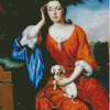 Lady With Dog Art Diamond Painting