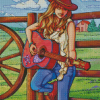 Musician Cowgirl Diamond Painting