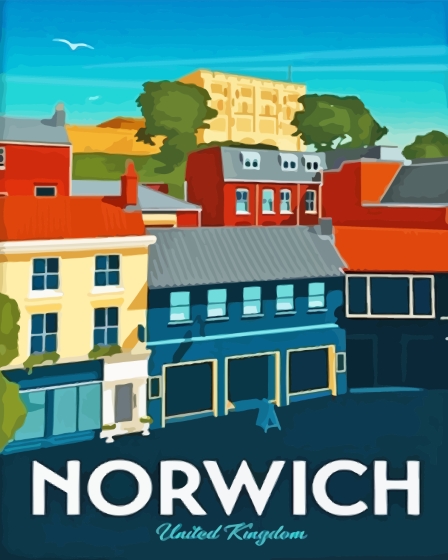 Norwich United Kingdom Poster Diamond Painting