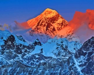 Snowy Mount Everest Diamond Painting