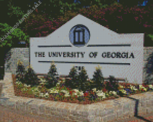 University In Athens Georgia Diamond Painting