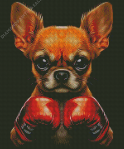 Chihuahua Boxer Diamond Painting