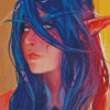 Close Up Tyrande Whisperwind Diamond Painting