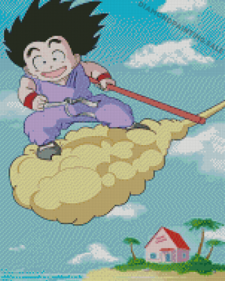 Flying Nimbus Kintoun Goku Diamond Painting