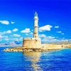Greece Chania Lighthouse Diamond Painting