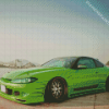 Green Nissan S15 Car Diamond Painting