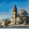 Kansas State University In Winter Diamond Painting