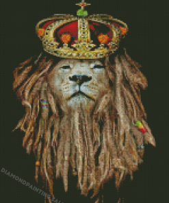 King Lion With Dreadlocks Diamond Painting