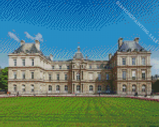 Luxemburg Gardens Palace 5D Diamond Painting