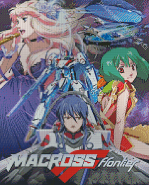 Macross Frontier Poster Diamond Painting