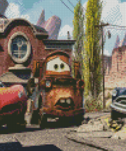 Mater And Other Characters Diamond Painting