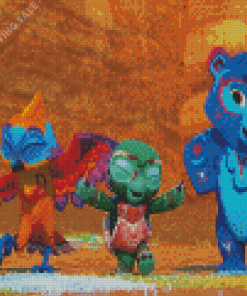 Spirit Rangers Characters Dancing Diamond Painting