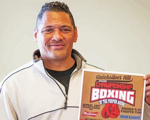 The Professional Boxer Virgil Hill Diamon dPainting