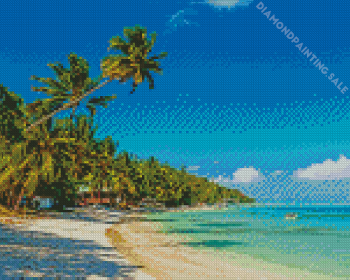 Tropical Polynesian Beach Diamond Painting