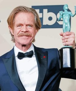 Classy William H Macy With Trophy For Diamond Painting