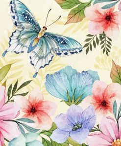 Aesthetic Butterflies And Blooms Diamond Painting