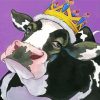 Aesthetic Cow Wearing A Crown 5D Diamond Painting