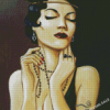 Aesthetic Flapper Girl Diamond Painting