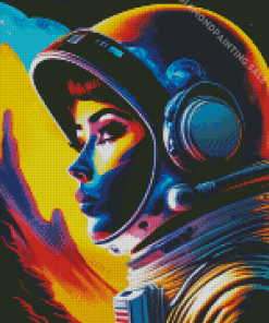 Aesthetic Astronaut Lady Diamond Painting